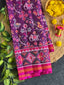 Laheriya Style Motifs Design Handwoven Patola Silk Saree