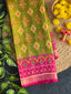 Pan-Chanda Traditional Design Handwoven Patola Silk Saree
