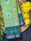 Elephant-Parrot Design Handwoven Patola Silk Saree