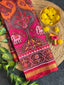 Big Motifs Traditional Design Handwoven Patola Silk Saree