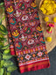 Navratna-Elephant Traditional Design Handwoven Double Ikat Patola Silk Saree