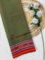 Green Gala Border With Designer Blouse Handwoven Patola Silk Saree