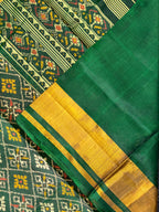 Pan-Chanda Traditional Design Handwoven Patola Silk Saree