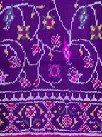 Flower Design Handwoven Patola Silk Saree