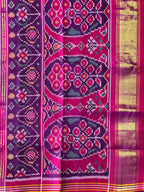 Elephant Design Handwoven Patola Silk Saree