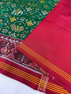 Small Motif Design Handwoven Patola Silk Saree