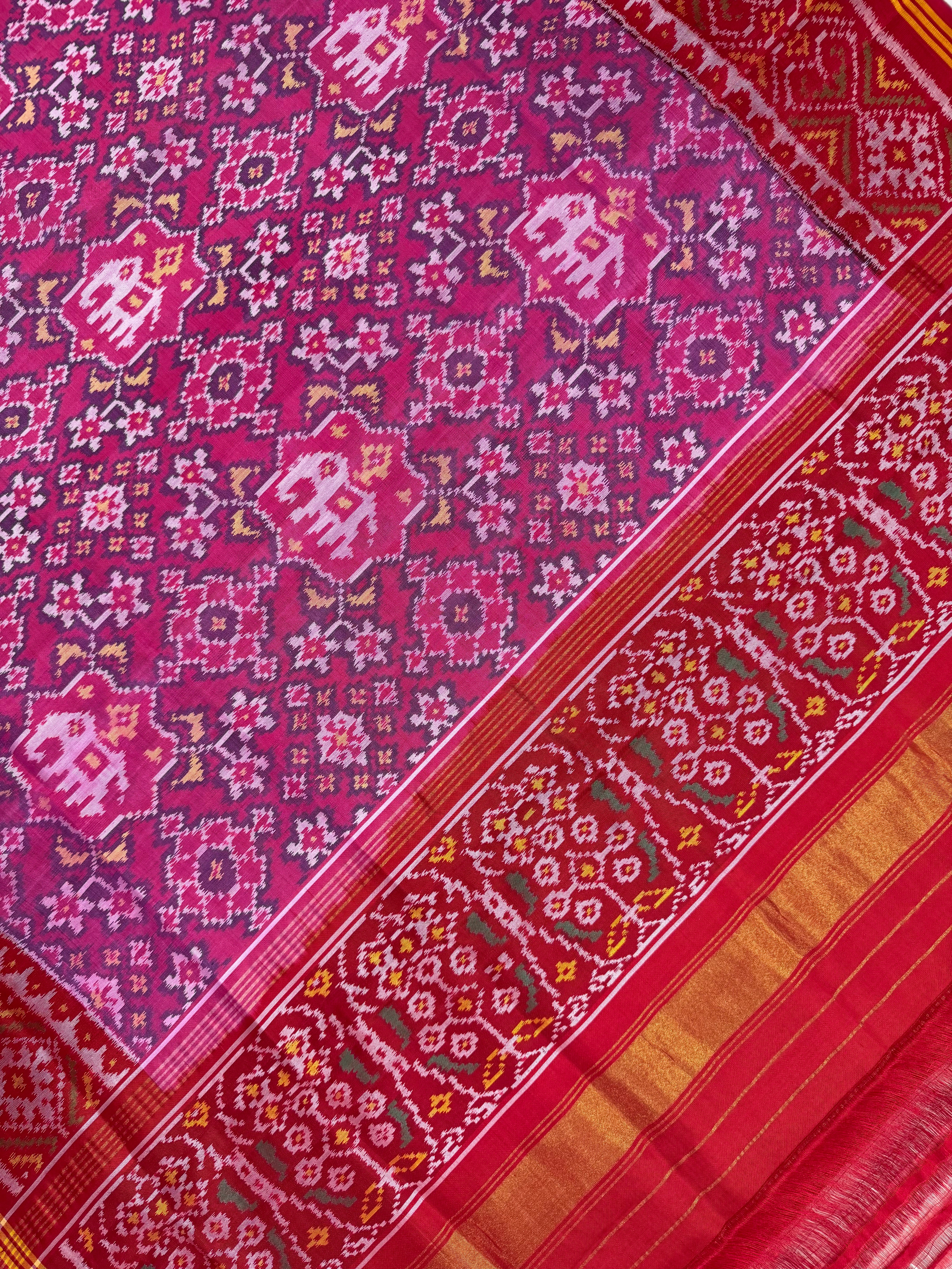 Navratna Traditional Design Handwoven Patola Dupatta Secondary image