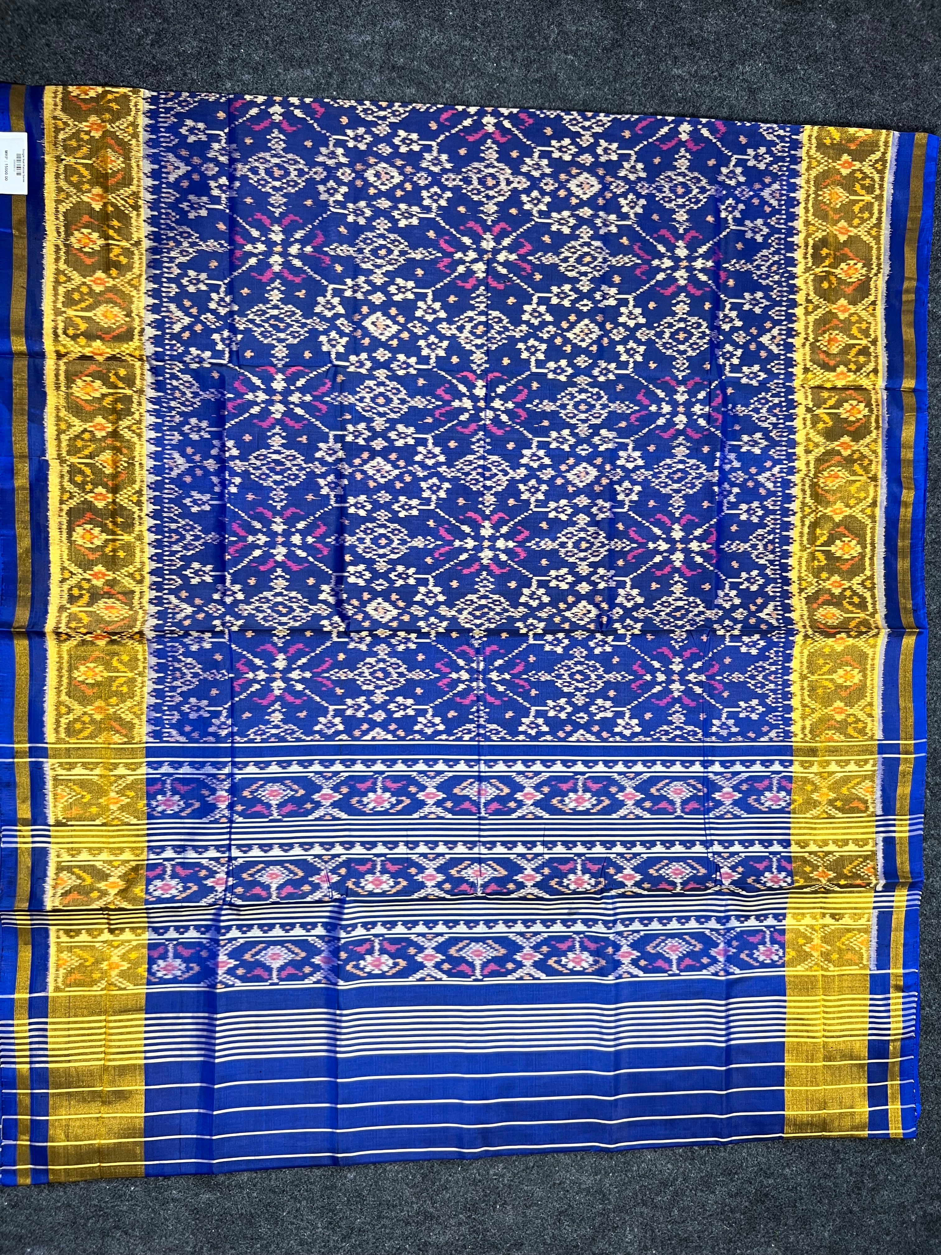 Navratna Traditional Design Handwoven Patola Silk Saree