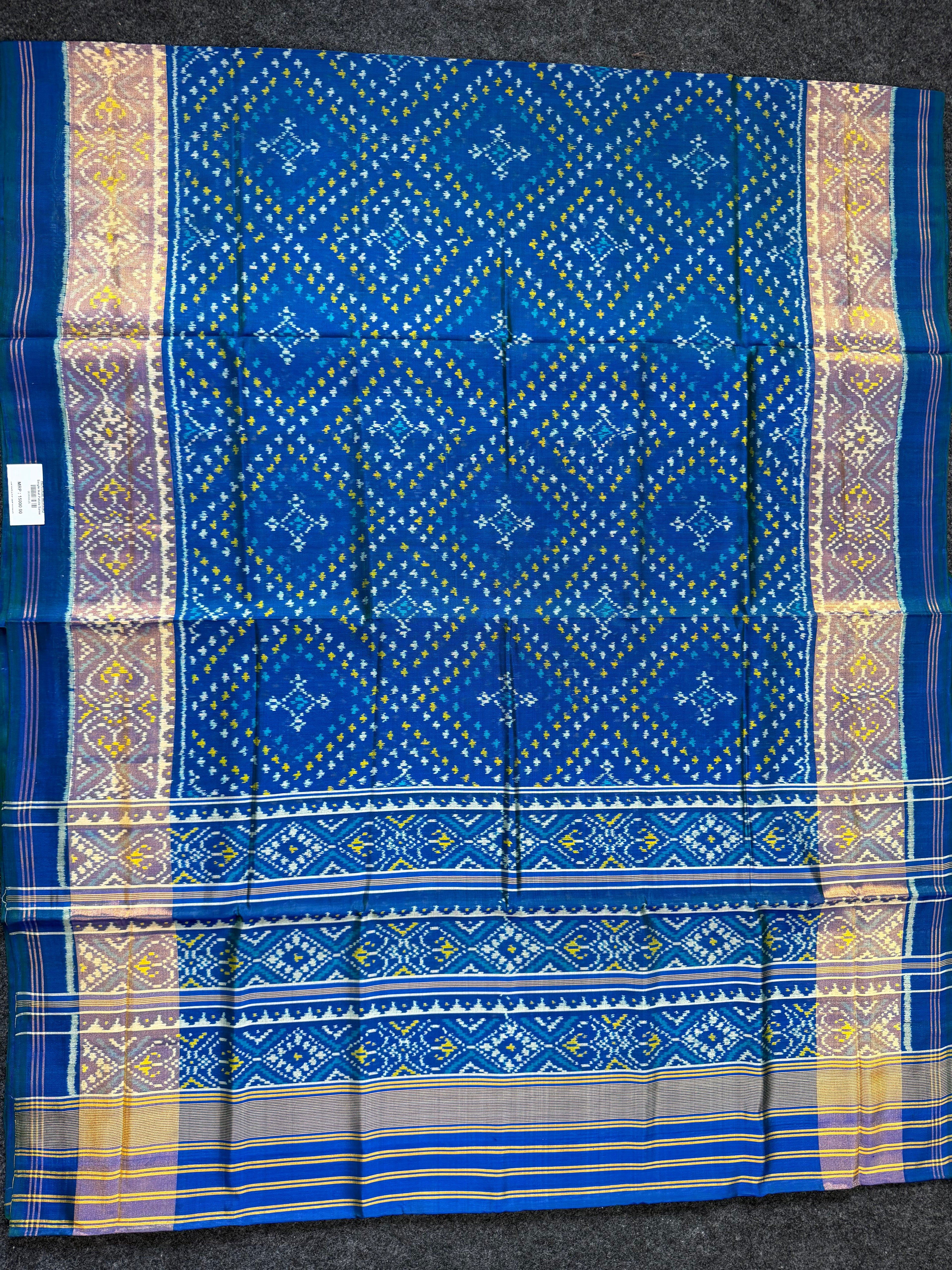 Small Butti Design Handwoven Patola Silk Saree