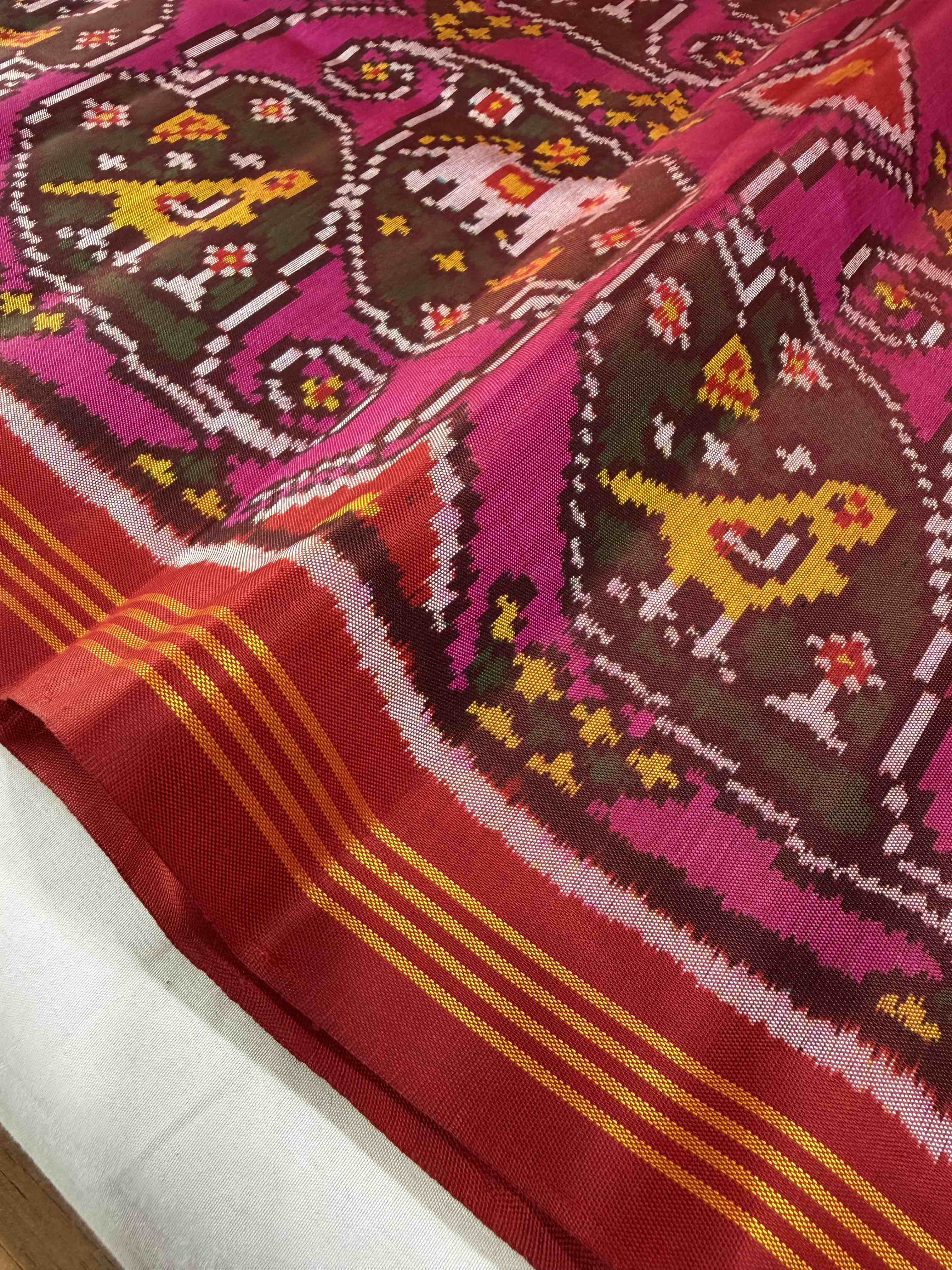 Exclusive Design Handwoven Patola Silk Saree