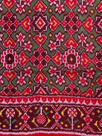 Navratna-Manekchowk Design Handwoven Patola Silk Saree