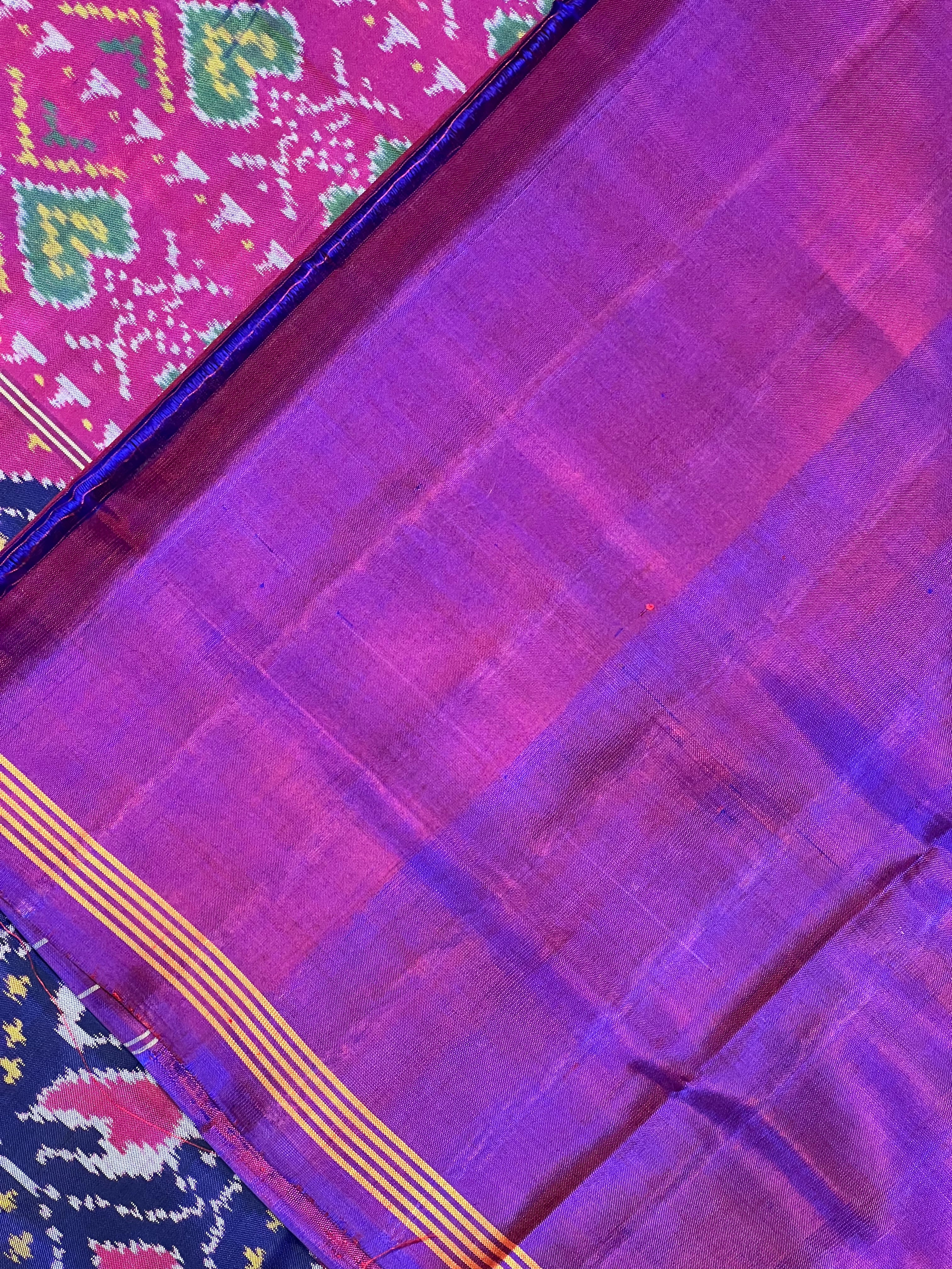 Motif Design Handwoven Patola Silk Saree