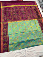 Handwoven Patola Silk Saree Chanda Bhat