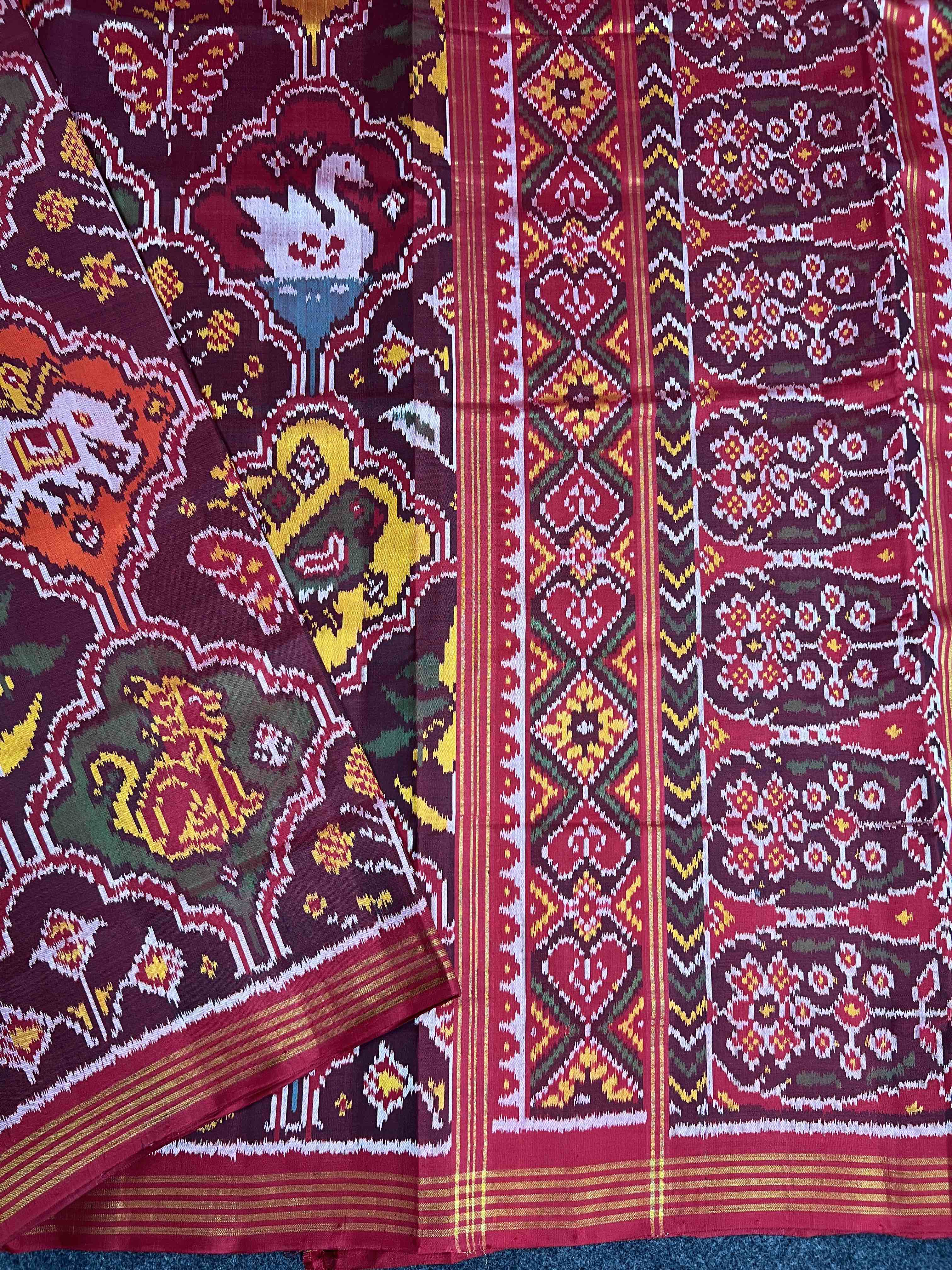 Handwoven Patola Silk Saree Exclusive Multi Color