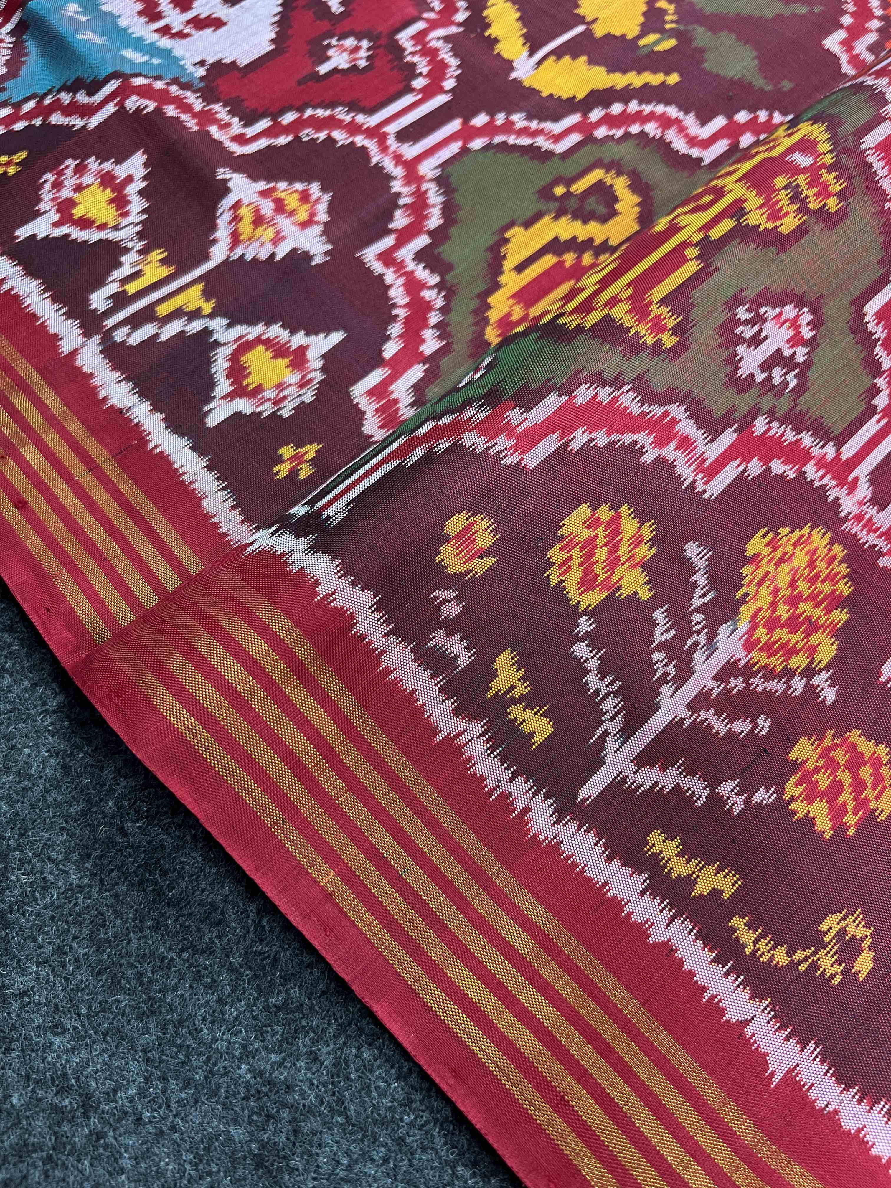 Handwoven Patola Silk Saree Exclusive Multi Color