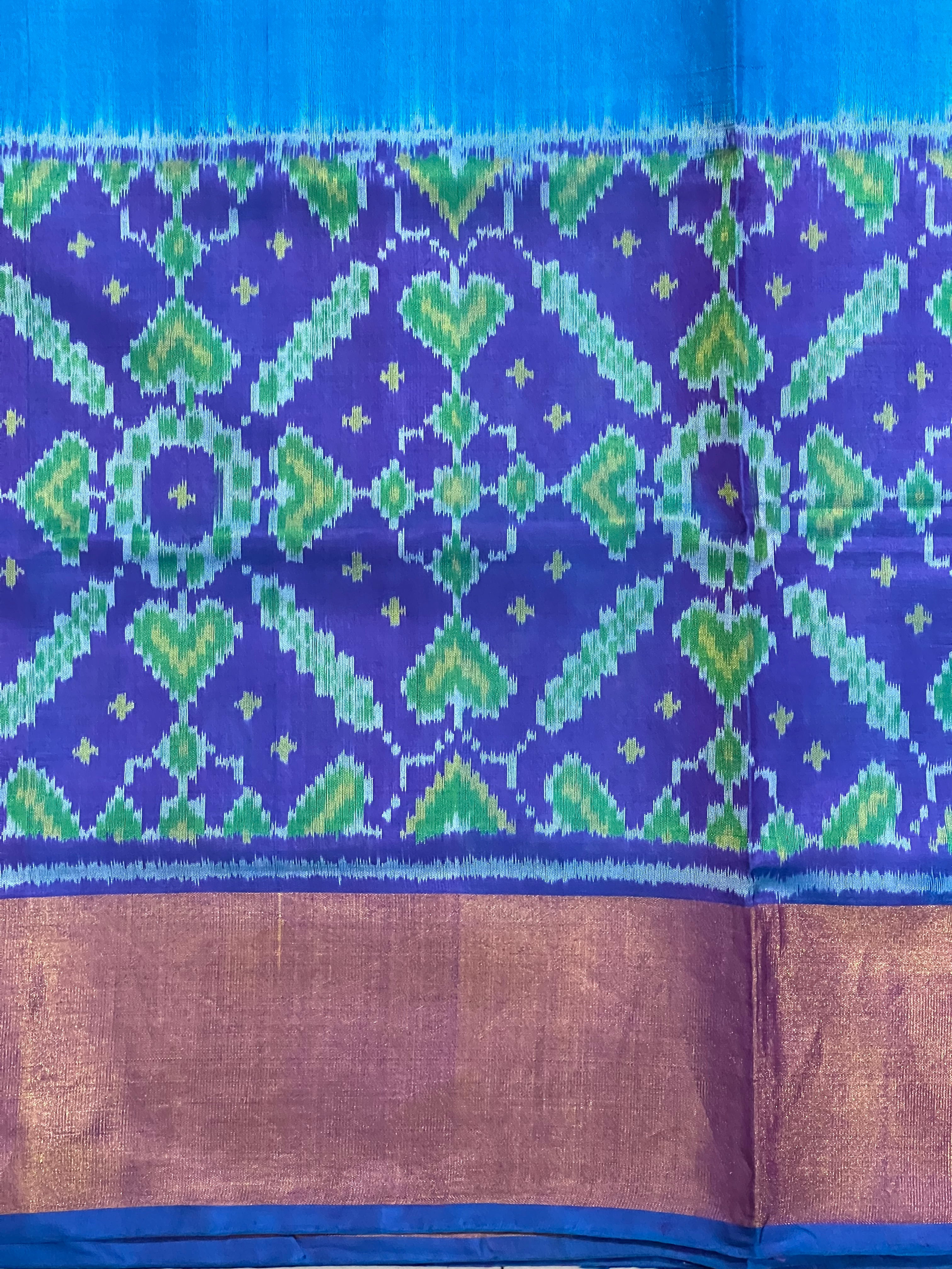 Skirt Border Design Handwoven Patola Silk Saree