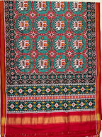 Big Elephant Design Handwoven Double Ikat Patola Silk Saree