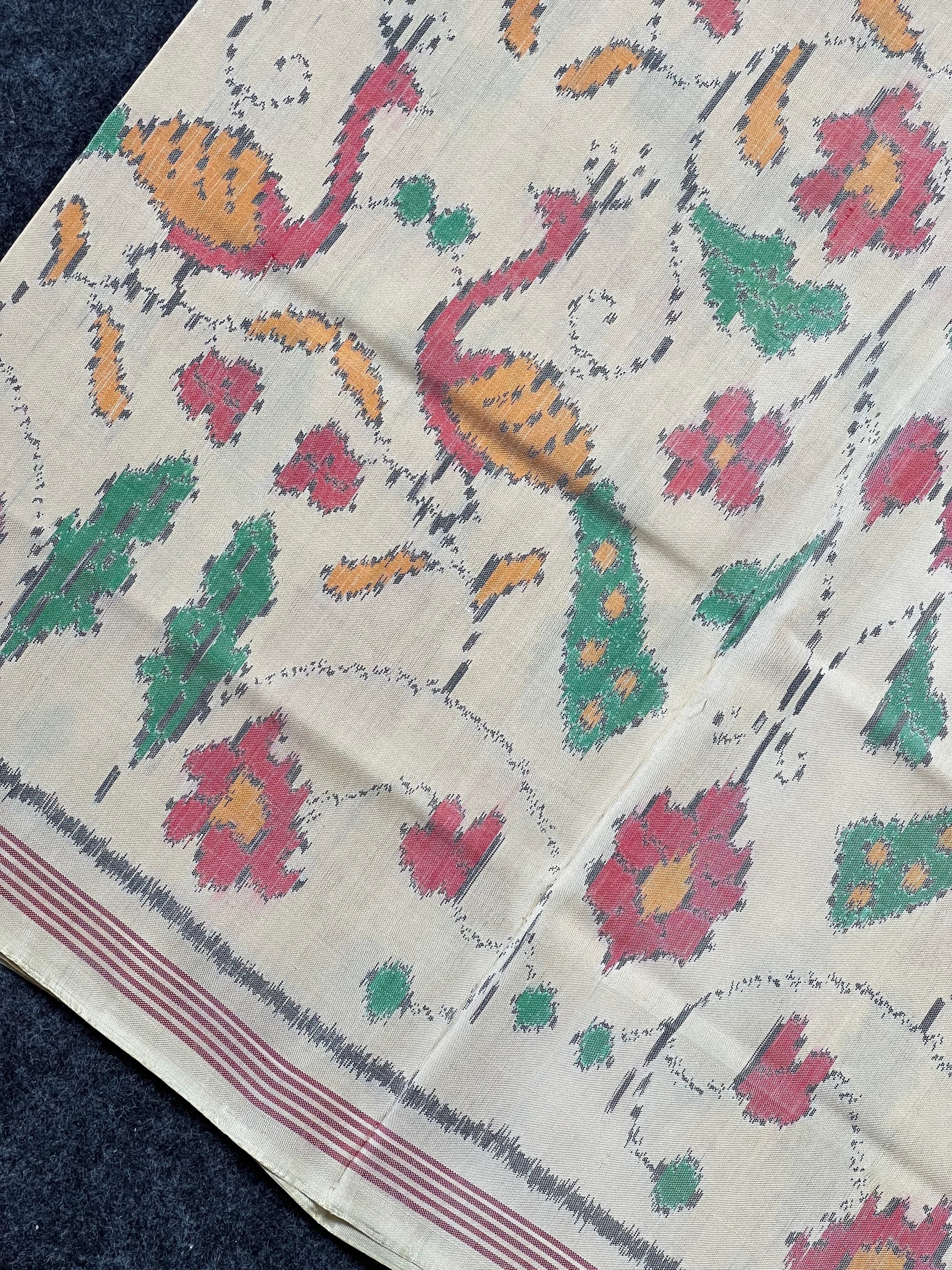 Peacock Design with Exclusive Pallu Handwoven Patola Silk Saree