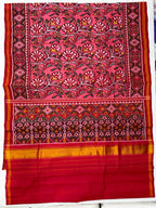 Flower Design Handwoven Patola Silk Saree