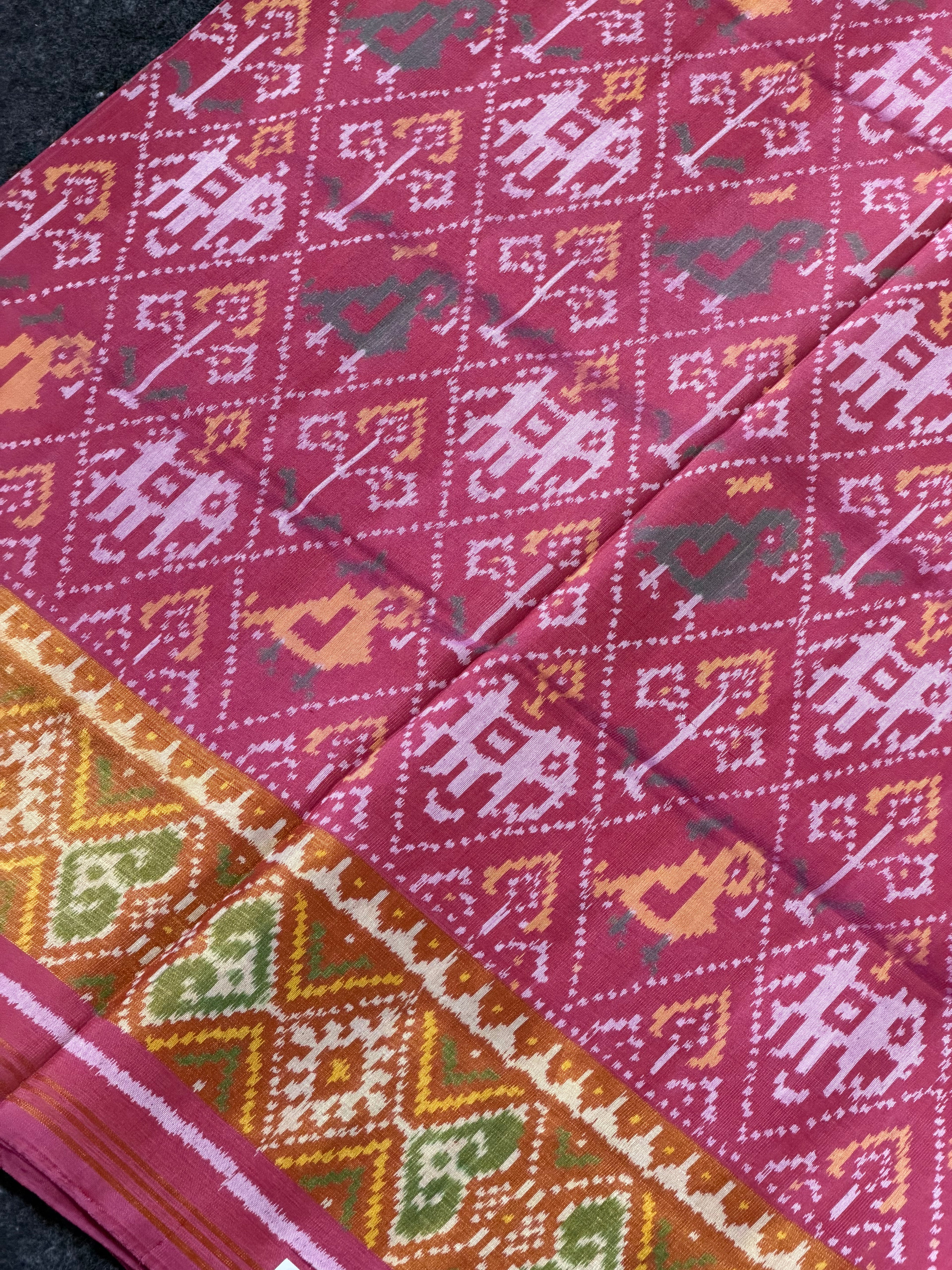 Handwoven Patola Silk Saree Narikunjan