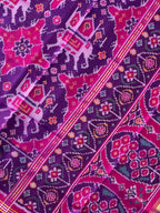 Elephant Design Handwoven Patola Silk Saree