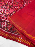 Flower Design Handwoven Patola Silk Saree