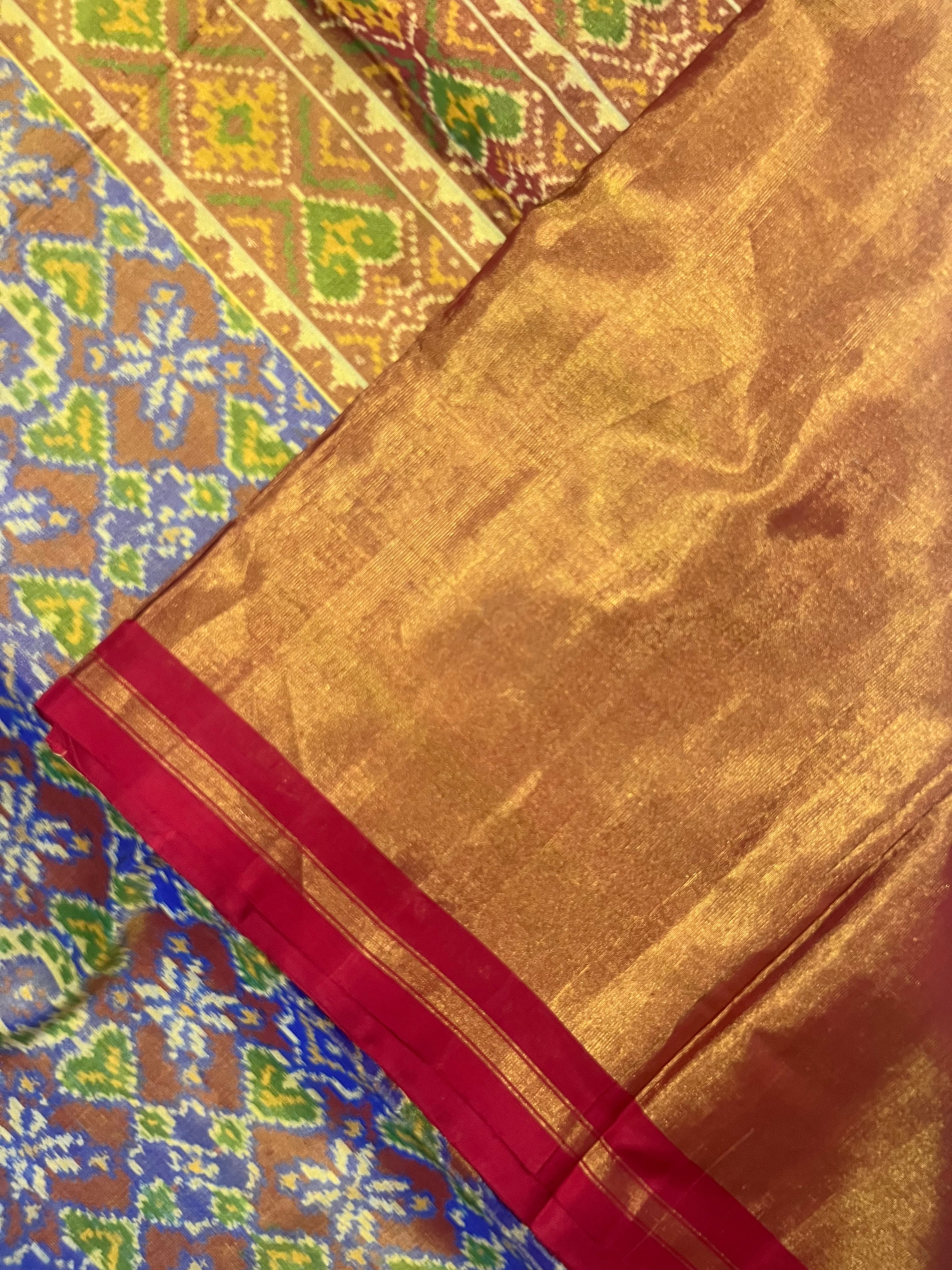 Tissue Double Zari Patola Saree