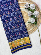 Flower Design Handwoven Patola Silk Saree