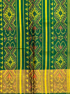 Navratna-Manekchowk Design Handwoven Patola Silk Saree