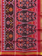 Typical Narikunj Traditional Design Handwoven Patola Silk Saree