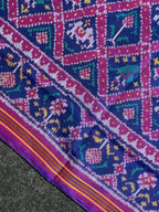 Typical Narikunj Design Handwoven Patola Silk Saree