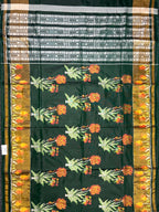 Bottel Green Fancy Design Handwoven Patola Silk Saree