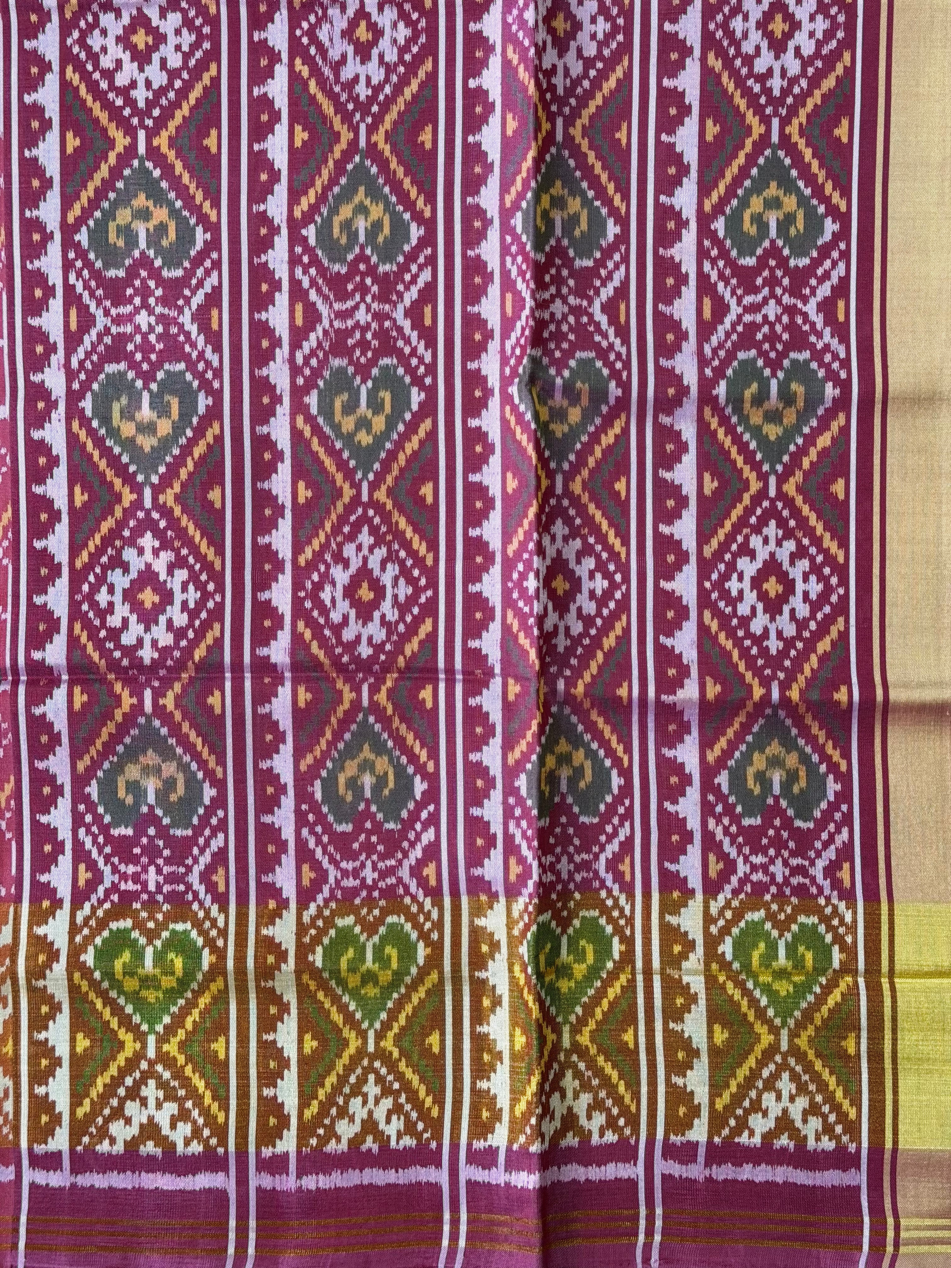 Handwoven Patola Silk Saree Narikunjan