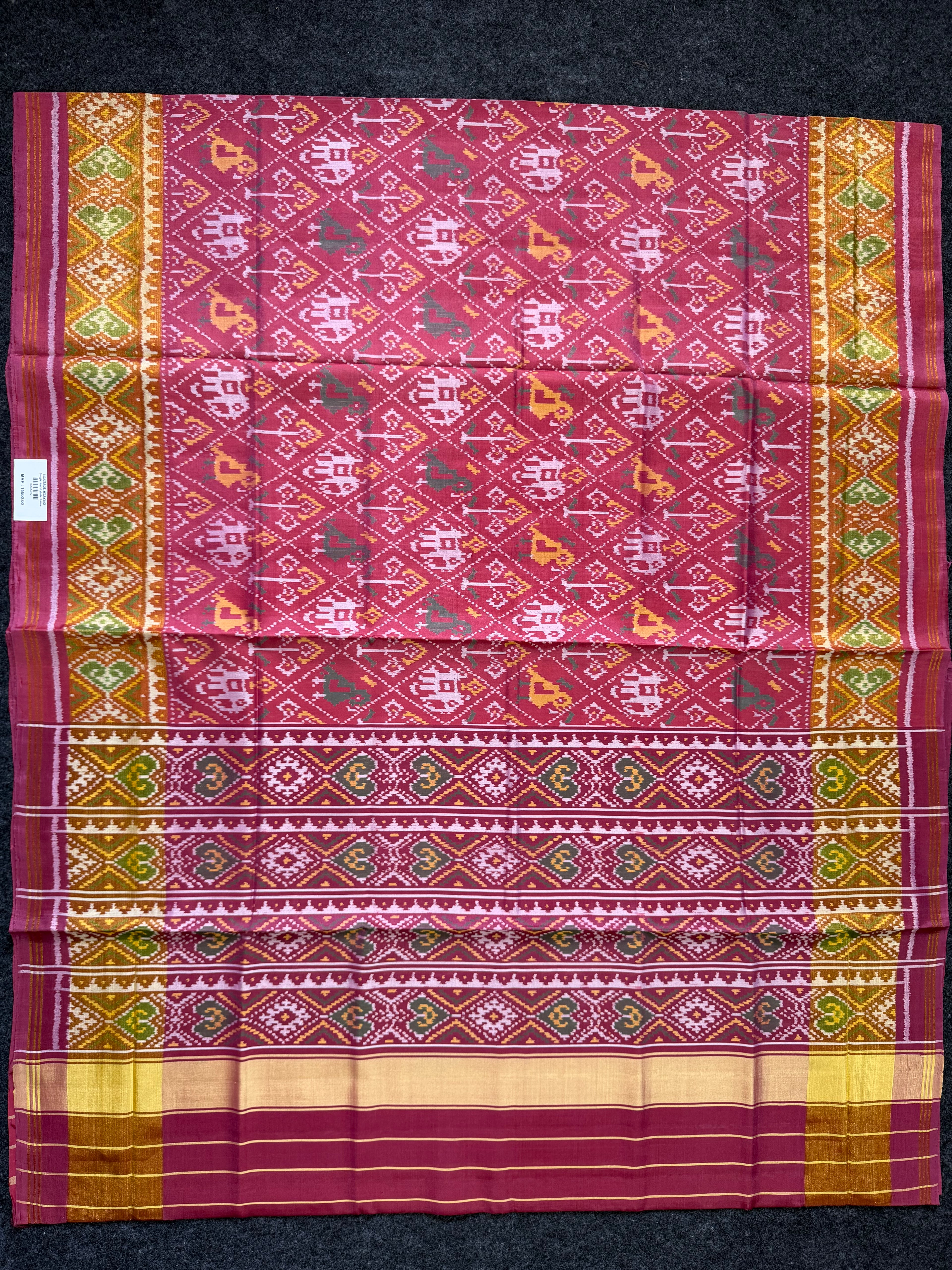 Handwoven Patola Silk Saree Narikunjan