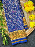 Navratna-Manekchowk Traditional Design Handwoven Patola Silk Saree