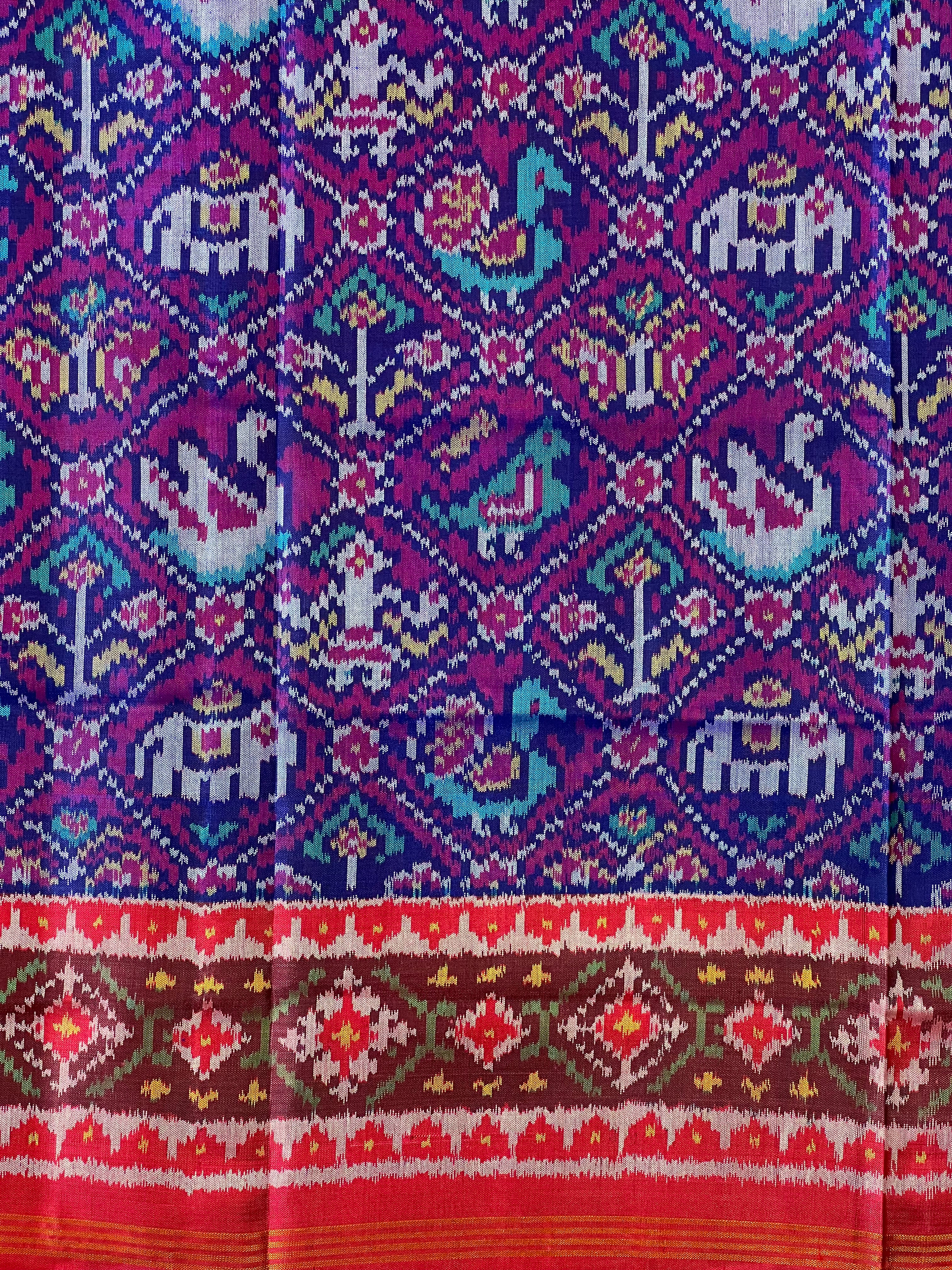 Typical Narikunj Design Handwoven Patola Dupatta