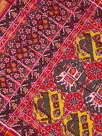 Handwoven Patola Silk Saree Elephant & Perrot Designer