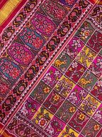 Fancy Design Multi Color Handwoven Patola Silk Saree