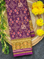 Navratna With Elephant Design Handwoven Patola Silk Saree