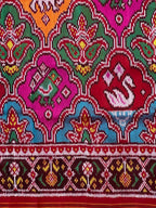 Twill Weaving Handwoven Patola Silk Saree