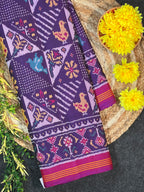 Fancy Design Handwoven Patola Silk Saree