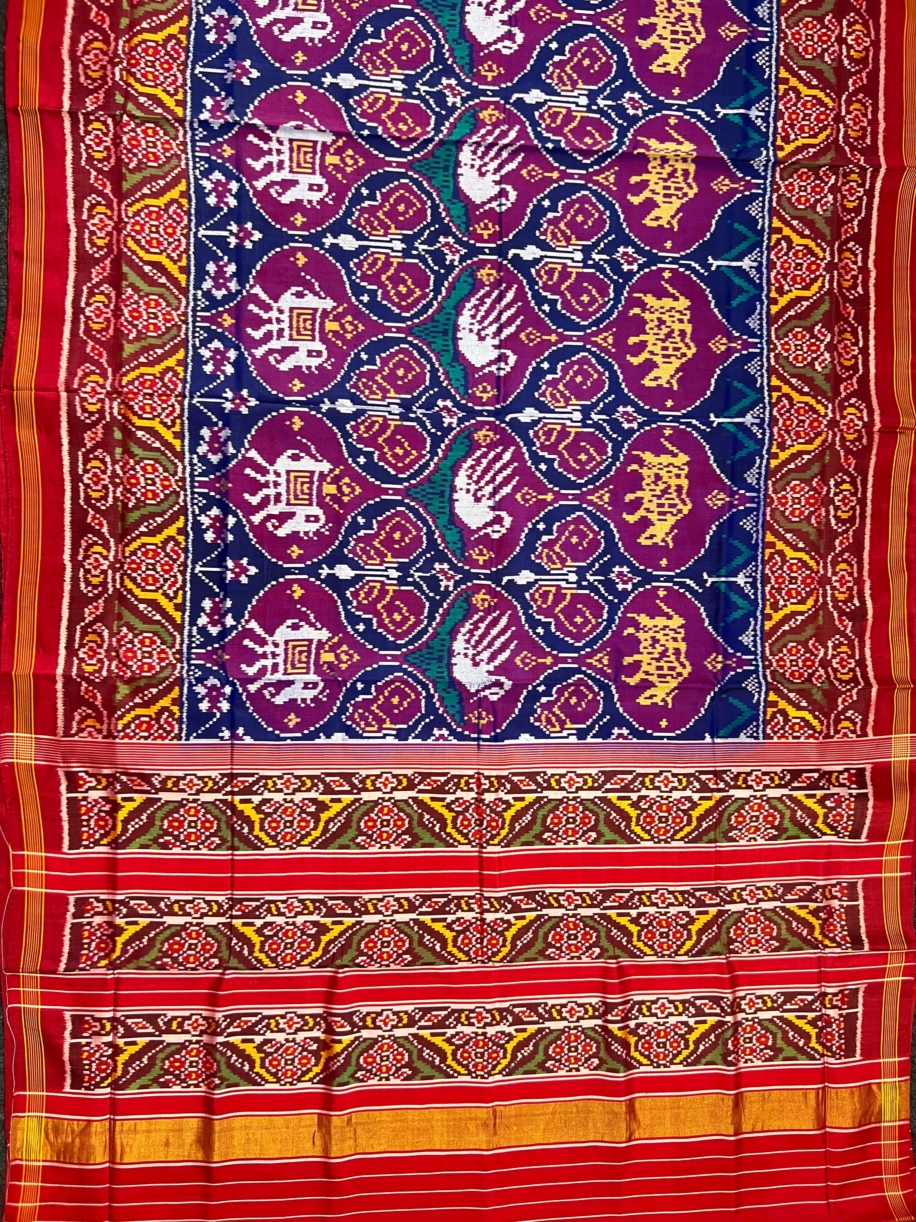 Motif Design Handwoven Patola Silk Saree