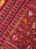 Handwoven Patola Silk Saree Adtala Design