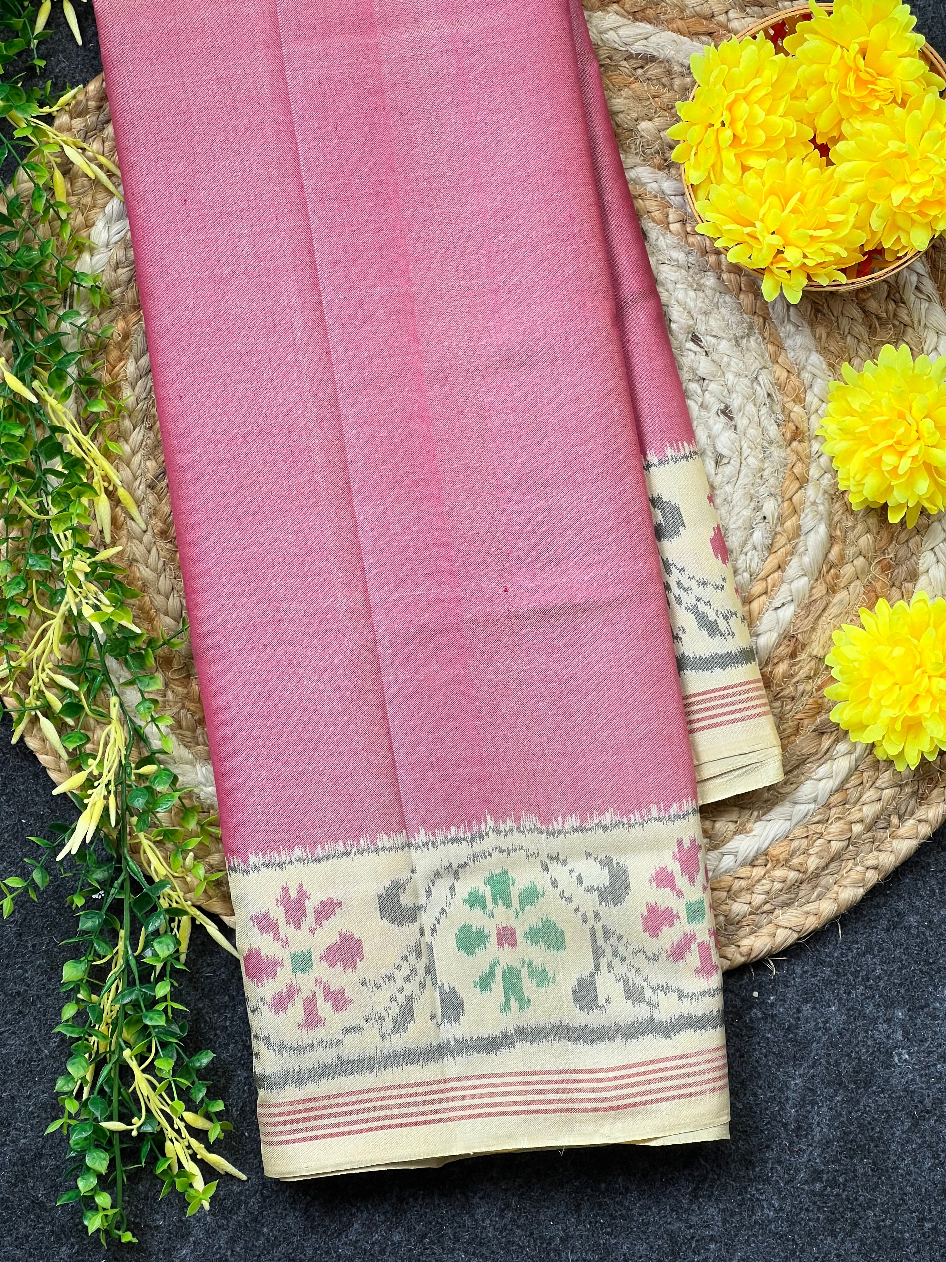 Gala Border With Exclusive Pallu Handwoven Patola Silk Saree Main image