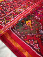 Multicolor With Motifs Handwoven Patola Silk Saree