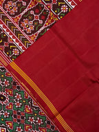 Navratna-Manekchowk Design Handwoven Patola Silk Saree