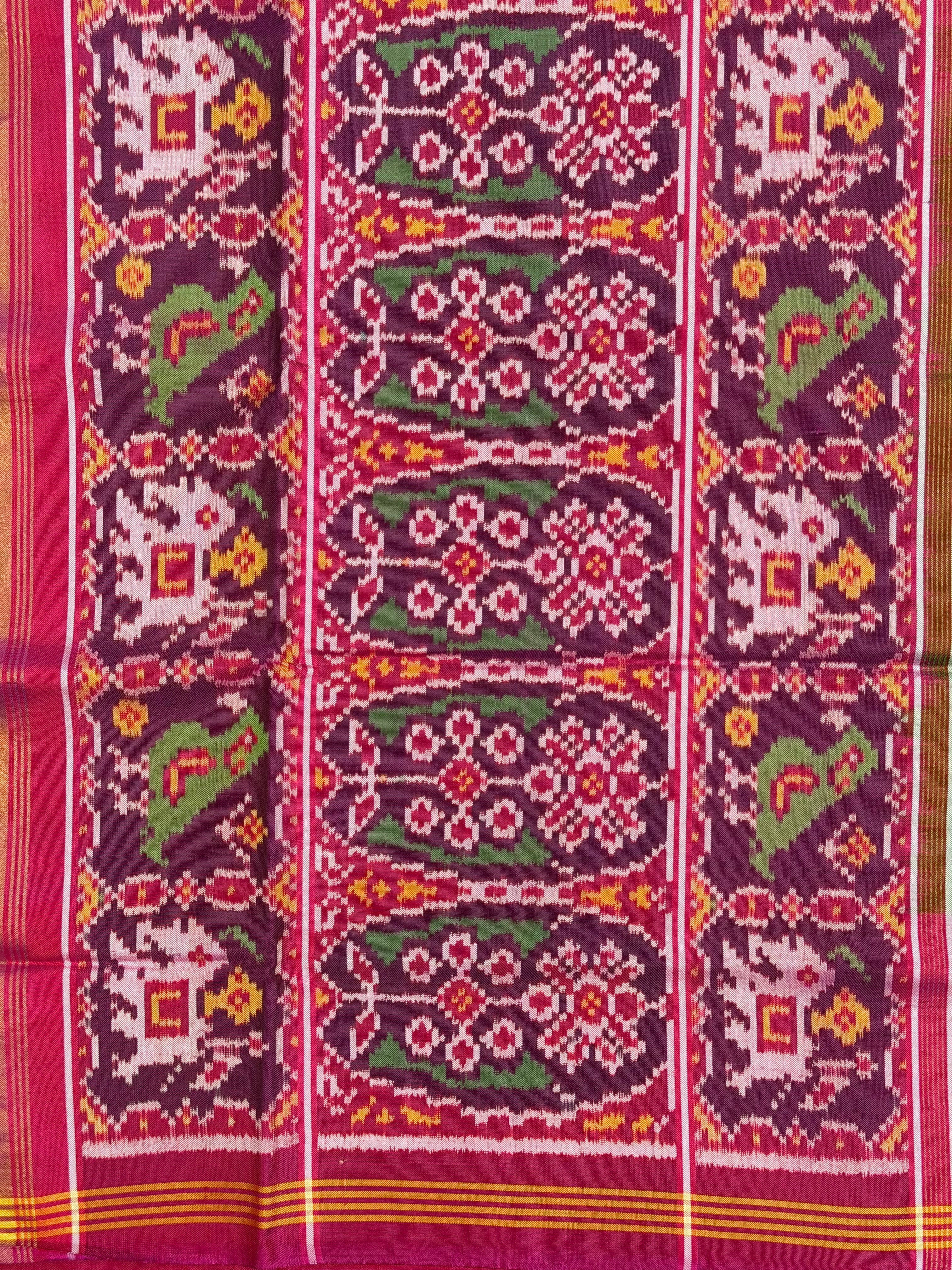 Handwoven Patola Silk Saree Narikunjan