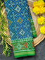 Royal Blue Pan-Chanda Design Handwoven Patola Silk Saree