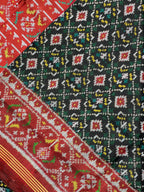 ButtonFul Traditional Design Handwoven Patola Silk Saree