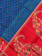 Button-Ful Traditional Design Handwoven Patola Silk Saree